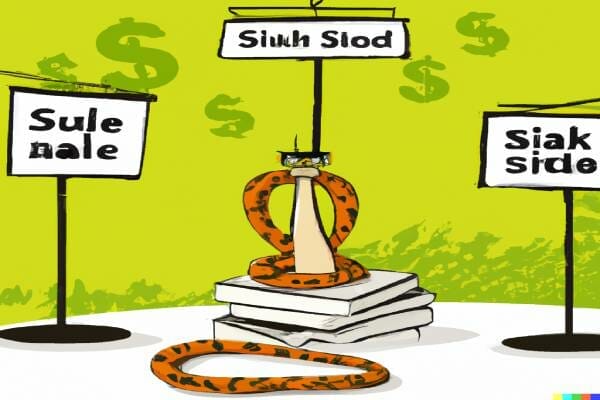 story marketing instagram avec un serpent