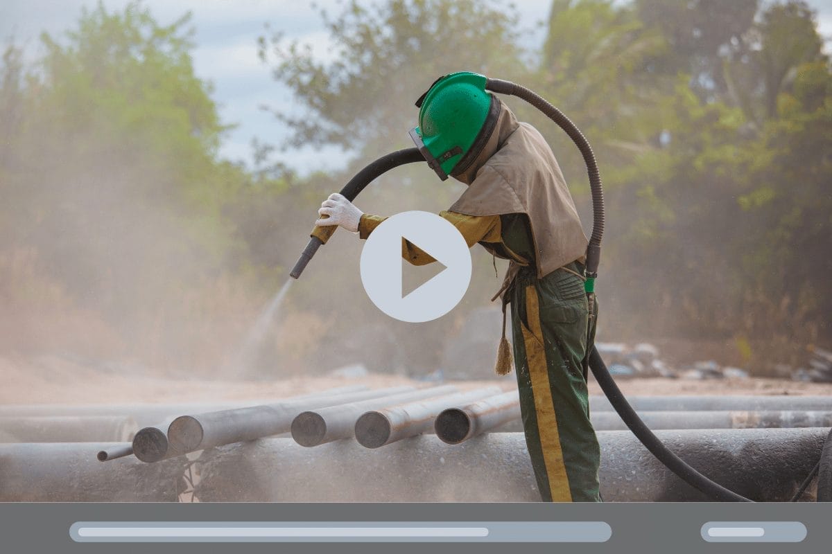 démonstration utilisation aérogommeuse